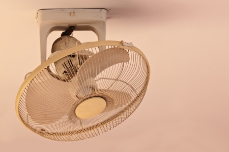 fan on ceilingの写真素材