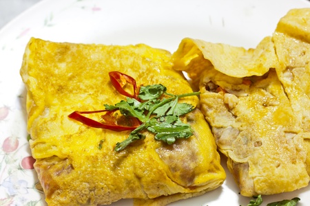 Stuffed fried egg