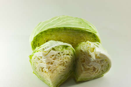cabbage on white paper