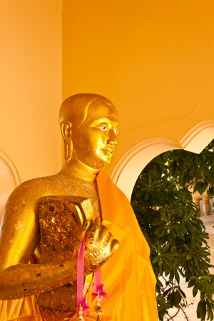 golden buddha in thailandの写真素材