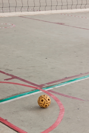 sapak takraw in thailandの写真素材