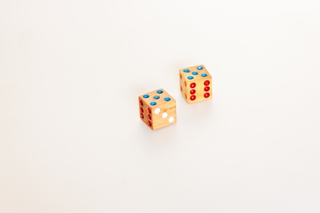 Dice on paperの写真素材