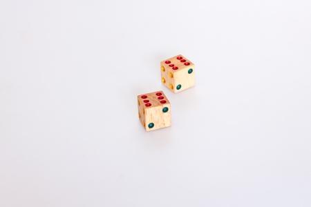 Dice on paperの写真素材