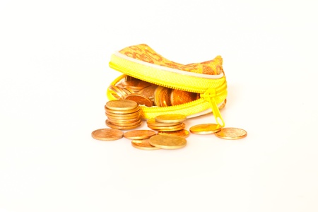 coins bagの写真素材