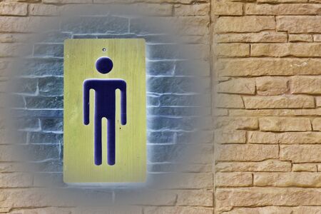 male toilet signの写真素材