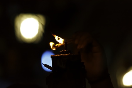 light from lampの写真素材