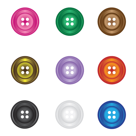 button design collectionのイラスト素材