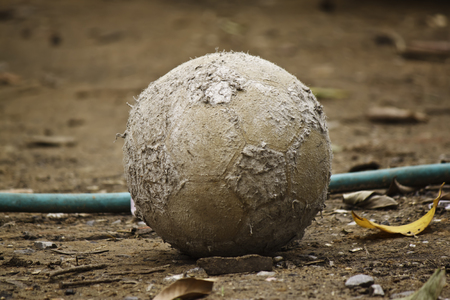 old footballの写真素材