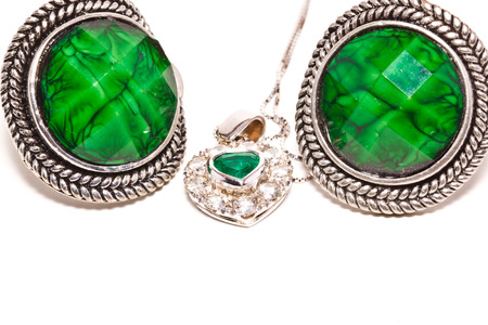 accessories on white paperの写真素材