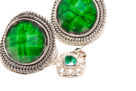 accessories on white paperの写真素材