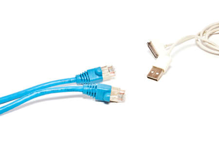 cable on white paper