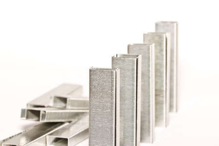 staples on the paperの写真素材