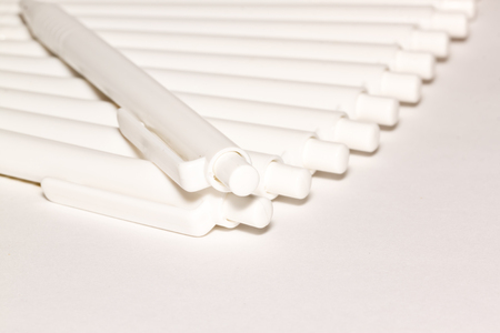 white pensの写真素材