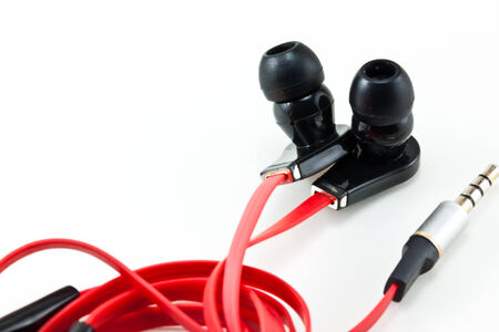 earphone on paper 