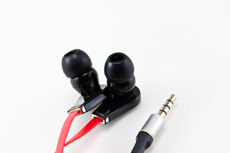 earphone on paper
