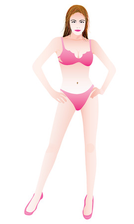 the lovely woman vector designのイラスト素材