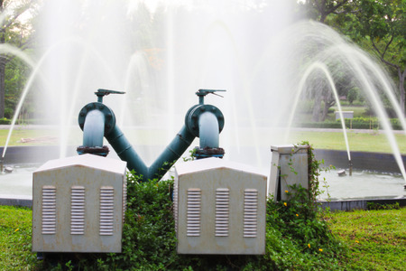 pump of waterの写真素材