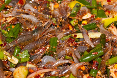 shrimp saladの写真素材