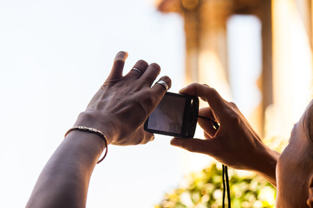 take a photo by mobile phone