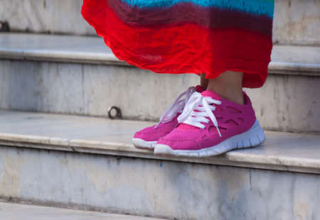fashion on footの写真素材