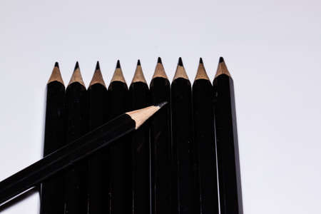 the pencil on paper backgroundの写真素材