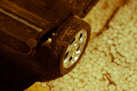 the wheel of car