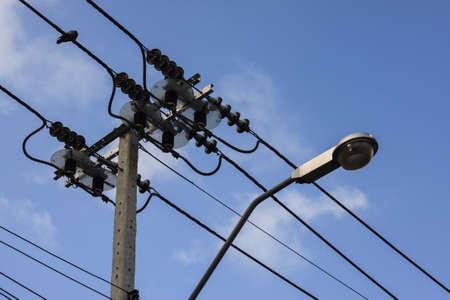 the electricity postの写真素材