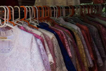 cloth in the shopの写真素材