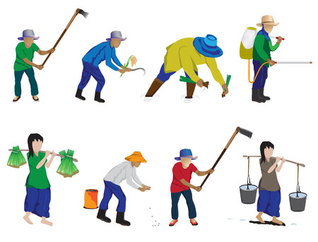 agriculture cartoon vector designのイラスト素材