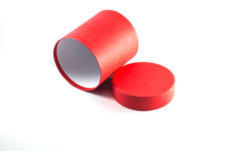 circle box on paper backgroundの写真素材