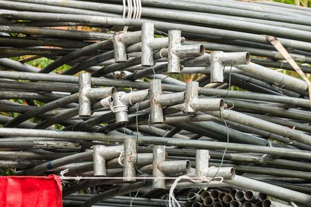 the steel for tentの写真素材