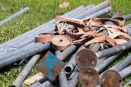 the steel for tentの写真素材