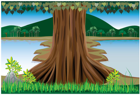 tree vector designのイラスト素材