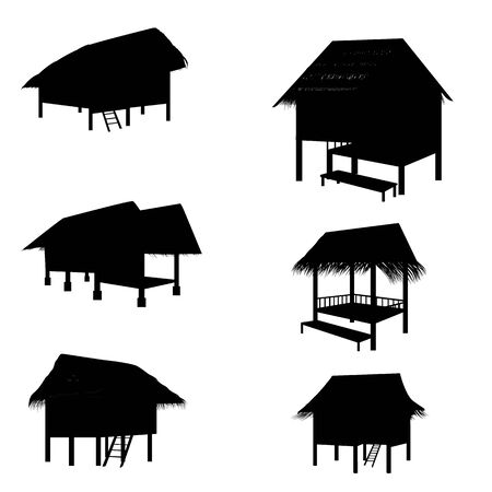 hut vector designのイラスト素材