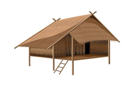 straw hut vector designのイラスト素材