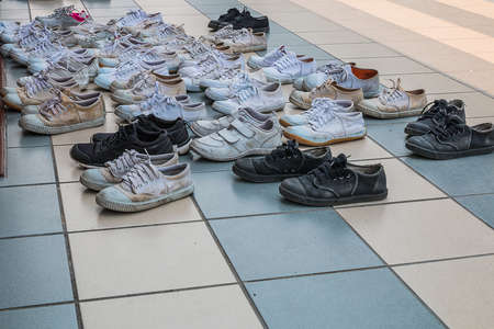 many shoes on floor