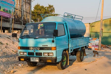 PRACHUP KHIRI KHAN, THAILAND - FEBRUARY 11:  Car toilet  on February 11, 2017 in Prachup Khiri Khan, Thailand.のeditorial素材
