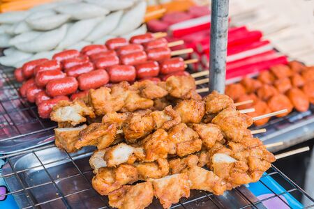 appetizer food in marketの写真素材