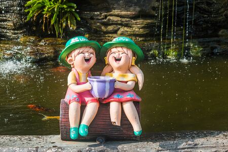 lovley happiness cartoonの写真素材