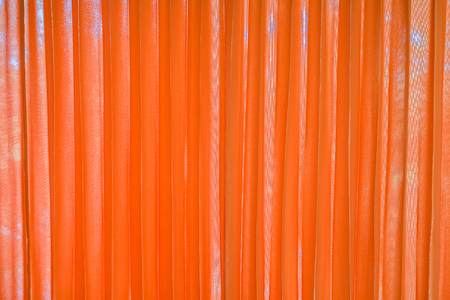 orange color curtainの写真素材