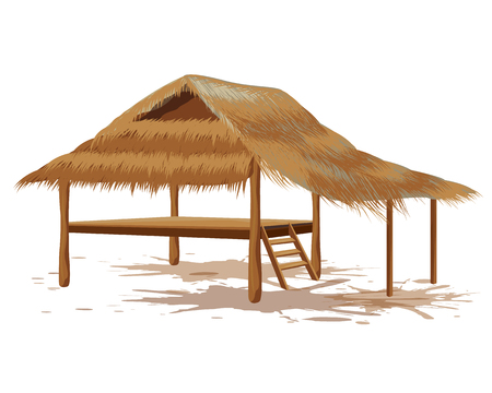 straw hut vector designのイラスト素材