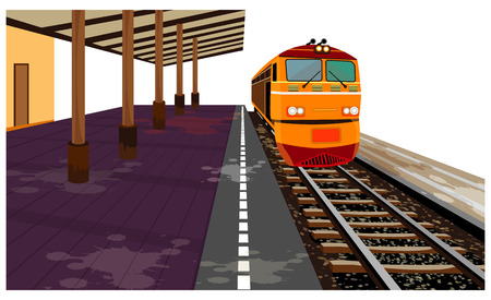 the train vector designのイラスト素材