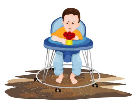baby cartoon child vector designのイラスト素材