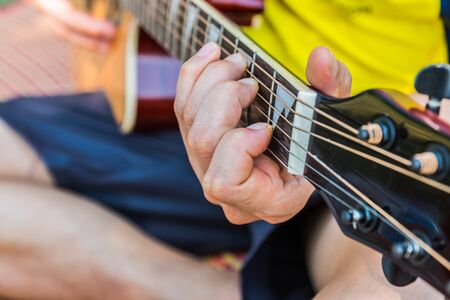 play the guitar music