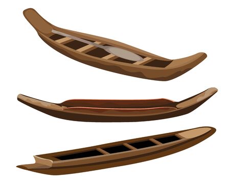 isolated canoe vector designのイラスト素材