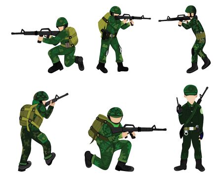 the soldier vector designのイラスト素材