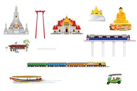 amazing Bangkok of thailand vector designのイラスト素材