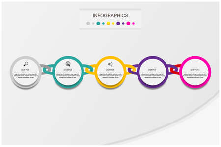 business infographic vector designのイラスト素材