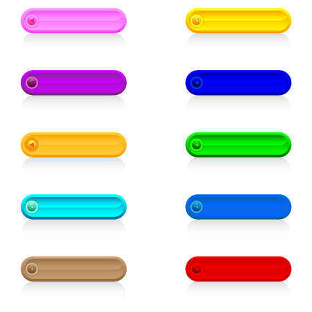 the button vector designのイラスト素材