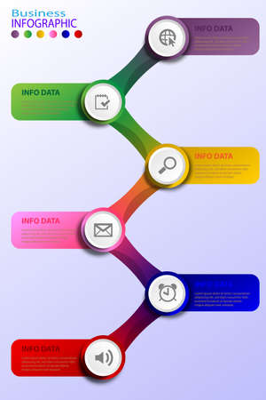 business option infographic vector designのイラスト素材